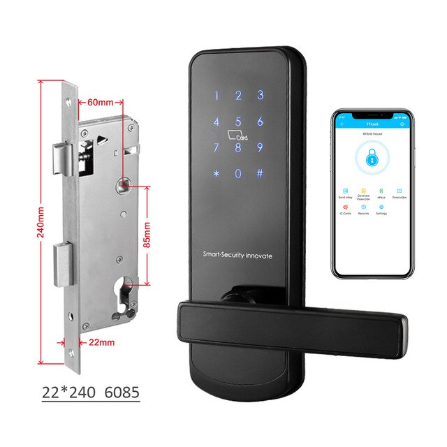 Electronic Door Lock Smart Bluetooth Digital APP Keypad Code Keyless Door Lock Password Electric Lock